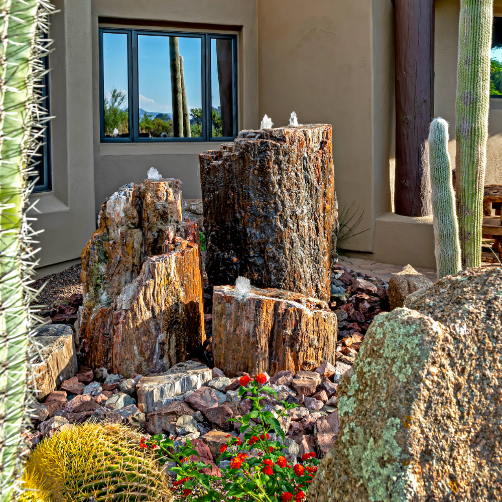 Image of Shop Arizona Petrified Wood Fountains | Outdoor Fountain Collection